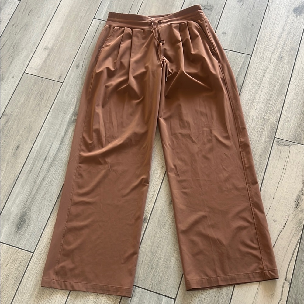 Women's Brown Wide-Leg Pants